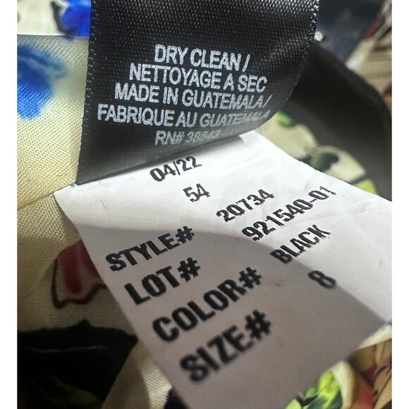 Sam Edelman Black Wool Pea coat Size 8 colorful lining long - Picture 9 of 10